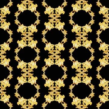 Gold pattern Stock Illustration