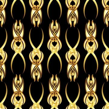 Gold pattern Stock Illustration