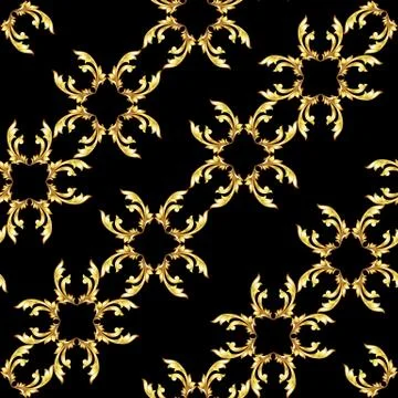 Gold pattern Stock Illustration