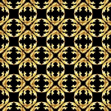 Gold pattern Stock Illustration