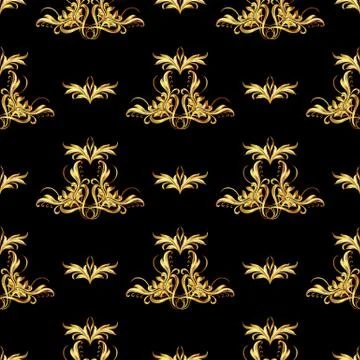 Gold pattern Illustrazione stock