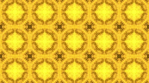 Gold Pattern Kaleidoscope Stock Footage 41345882