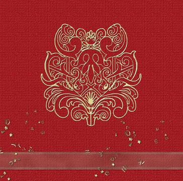Gold pattern oriental design Stock Illustration