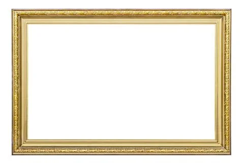 Gold-patterned frame for a picture gold-patterned frame for a picture on a... Stock Photos