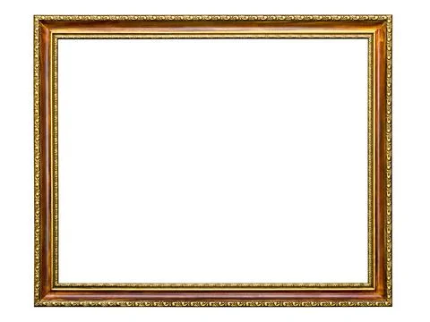 Gold-patterned frame for a picture gold-patterned frame for a picture on a... Stock Photos