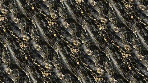Gold Patterned natural of black marble Stock Footage 262612836