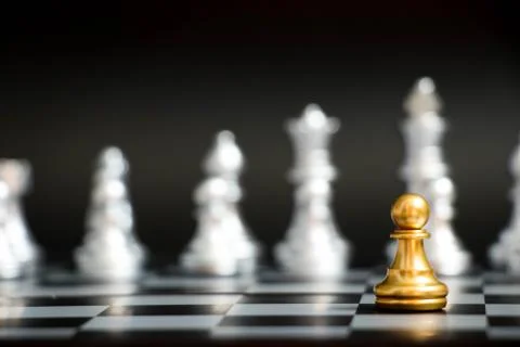 Black Chess King Pawns Silver Pawns Wallpaper White Background