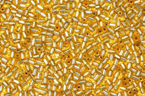 Gold pearls Stock Photos