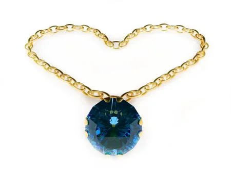 Gold pendant Illustrazione stock
