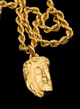 Gold pendant Stock Photos