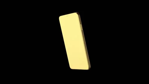 Gold Phone Stock Footage 162685592
