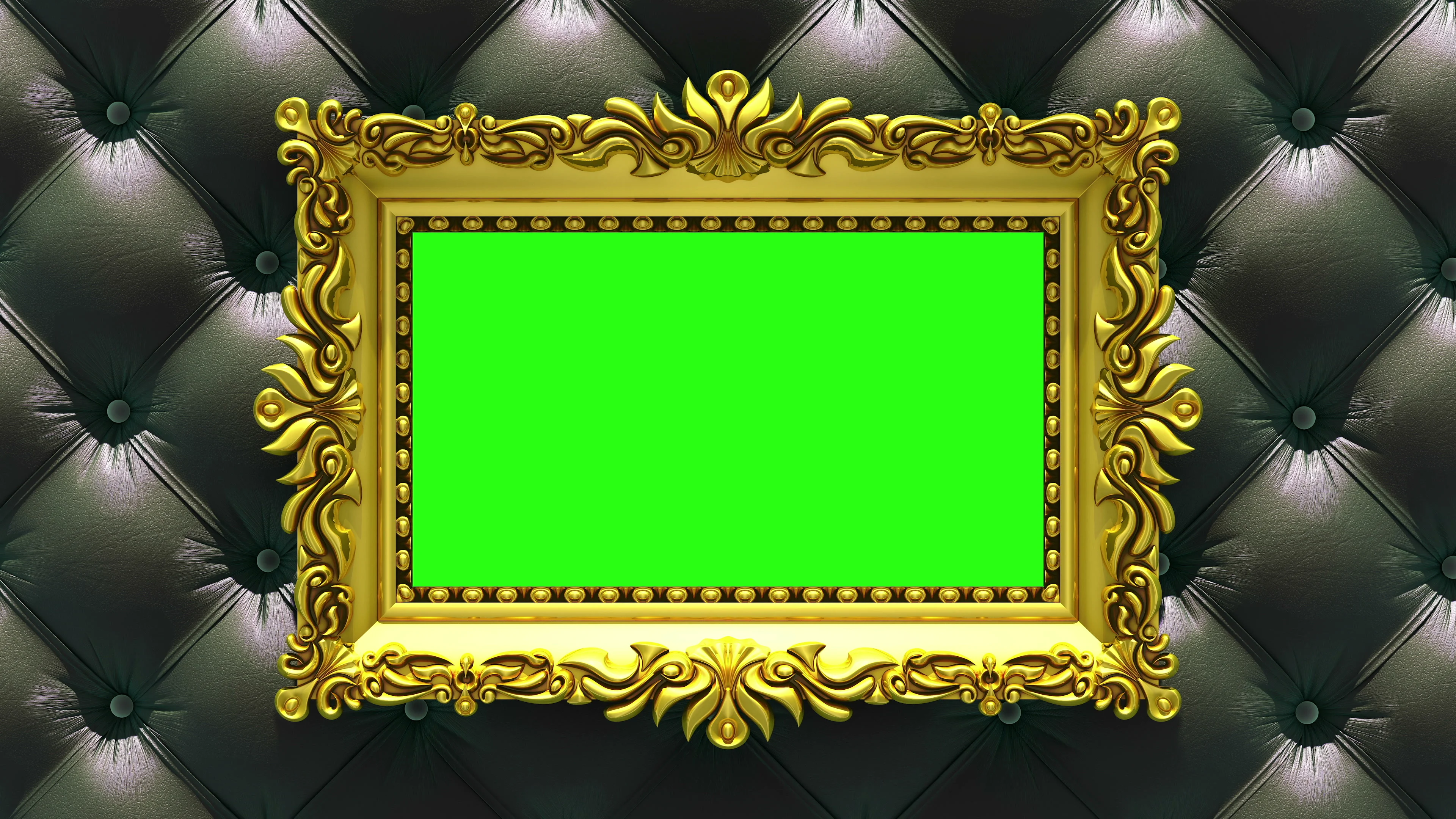 Gold picture frame on background of rapi... | Stock Video | Pond5