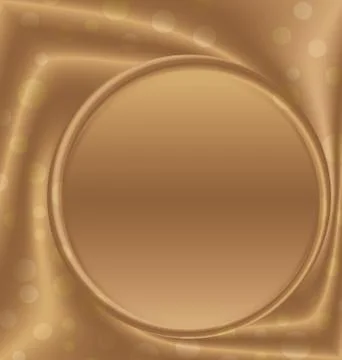 Gold picture frame at the bottom Stock Illustration