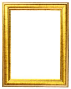 Gold picture frame Stock Photos