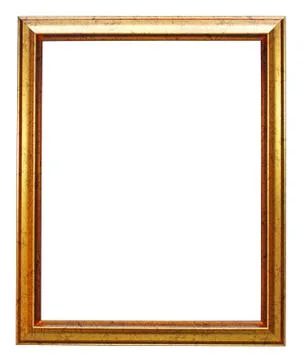 Gold picture frame Stock Photos