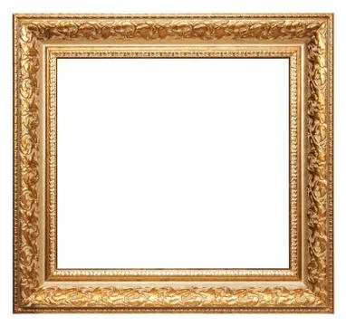 Gold picture frame Stock Photos