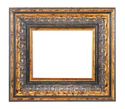 Gold picture frame Stock Photos