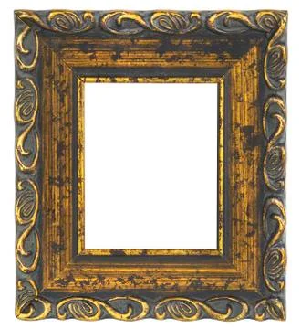 Gold picture frame Stock Photos