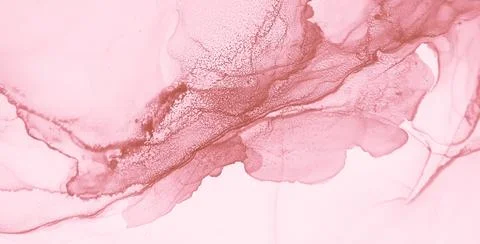 Gold Pink Marble. Abstract Background. Oil Wave Stock Illustration
