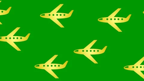 Gold plane background green Stock Footage 240298973