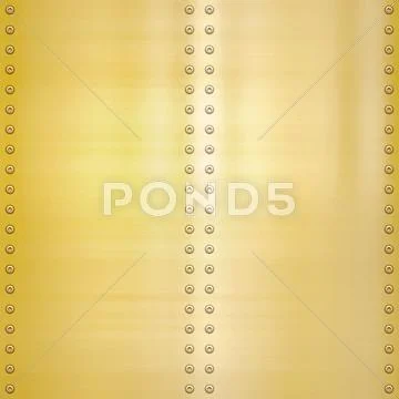 Gold plate background Stock Illustration