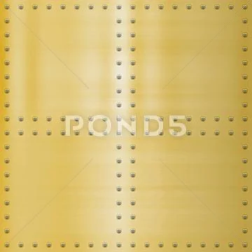 Gold plate background Stock Illustration
