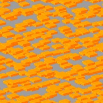 Gold Plates Seamless Pattern on Gray Stock-Illustration