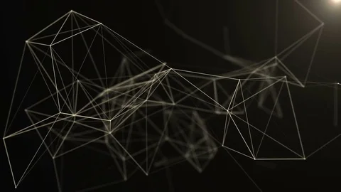 Gold plexus with abstract background. Stock Footage 79213956