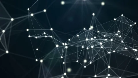 Gold plexus with abstract background. Loop Animation Stock Footage 79136262