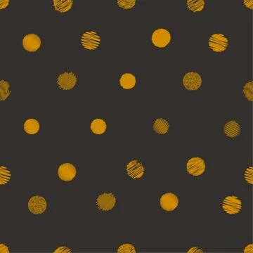 Gold polka dot Stock Illustration