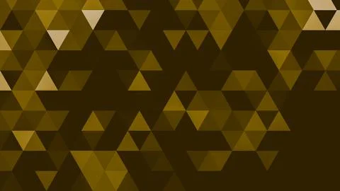 Gold polygonal pattern Abstract geometric background Triangular mosaic, perfe Illustrazione stock