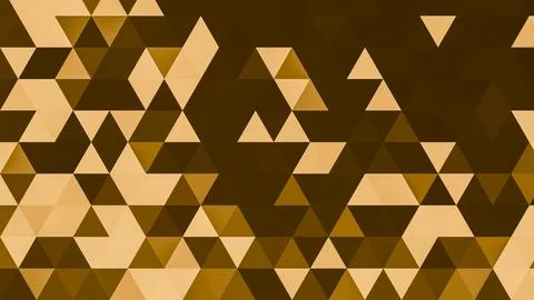 Gold polygonal pattern Abstract geometric background Triangular mosaic, perfe Stock Illustration