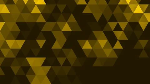 Gold polygonal pattern Abstract geometric background Triangular mosaic, perfe Stockillustratie