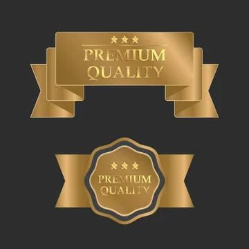Gold Premium Vector Design Template Stock Illustration