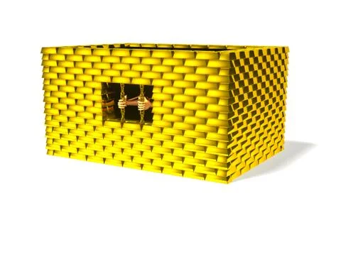 Gold prison Illustrazione stock