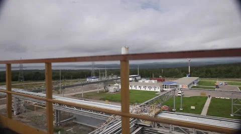 Gold processing plant stairs Stock Footage 43237905