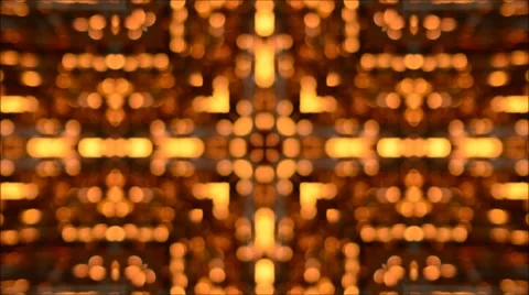 Gold pulsing kaleidoscopic background Stock Footage 47103560