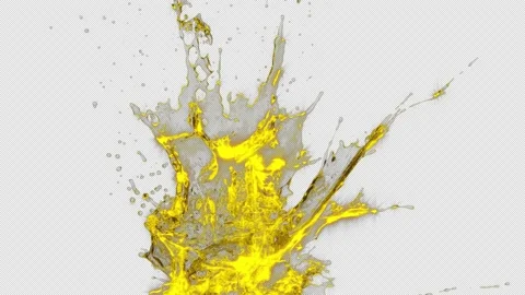 Gold Purified Splash Explotion Stock Footage 201223516