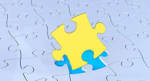 Gold puzzle.0015 Stock Illustration