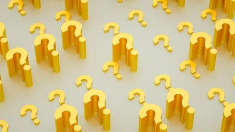 Gold question Stock Illustration