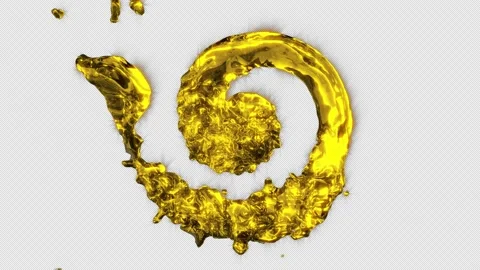 Gold Radial Flow Explotion Stock Footage 201222757