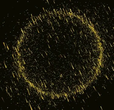 Gold rain background Stock Illustration