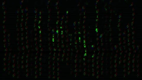Gold Rain - Matrix Code Loop Vídeos de archivo 334274335