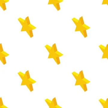 Gold rating star pattern seamless vector Illustrazione stock
