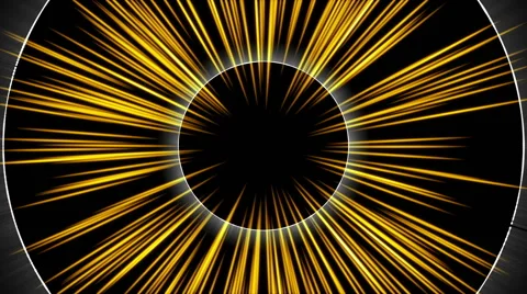 Gold ray and black background, loop Stock Footage 59956699