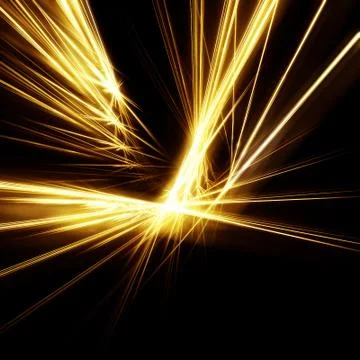 Gold rays Stock Illustration