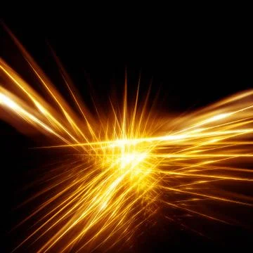 Gold rays Stock Illustration