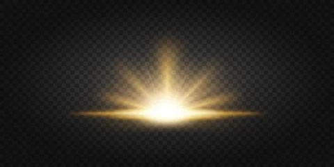 Gold Rays Rising on Dark Background. Suitable For Product Advertising, Prod.. Stock Illustration
