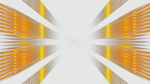 Gold rays on transparent background, alpha channel, loop Stock Footage 169860899