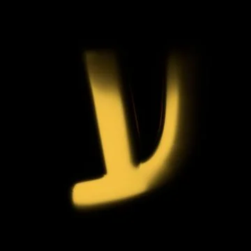 Gold realistic 3D rendering Hebrew alphabet, shiny metallic jewfish symbols and Stock Illustration